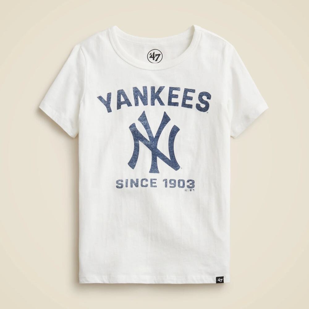 J.Crew Crewcuts '47 Kid's Dusted Baseball Yankees Graphic T-Shirt XL NWT